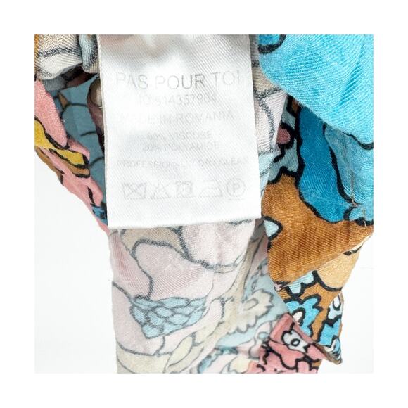 Dodo Bar Or Nancy Midi Shirt Multicolor Floral Printed Multicolor Size Small - Picture 11 of 11